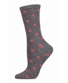 Memoi Women's Fallen Stars Cashmere Blend Women's Crew Socks In Med Gray H