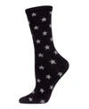 Memoi Women's Fallen Stars Cashmere Blend Women's Crew Socks In Black