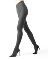 Memoi Women's Portland Side Cable Knit Sweater Tights In Medium Gra
