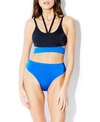 Hauty Drive Time Strappy Bralette In Dark Blue
