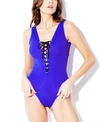 Hauty Wimberly Sleeveless Microfiber Teddy Lingerie In Blue