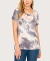 COIN 1804 WOMEN'S TIE DYE BUTTON BACK TOP