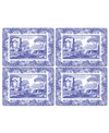 Spode Set Of Four Blue Italian Placemats