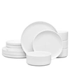 Noritake Colortex Stone 12-piece Dinnerware Set, Service For 4 In White