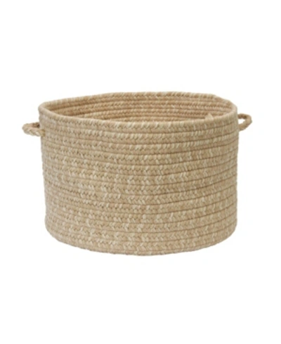 Colonial Mills Tremont Braided Storage Basket In Oatmeal