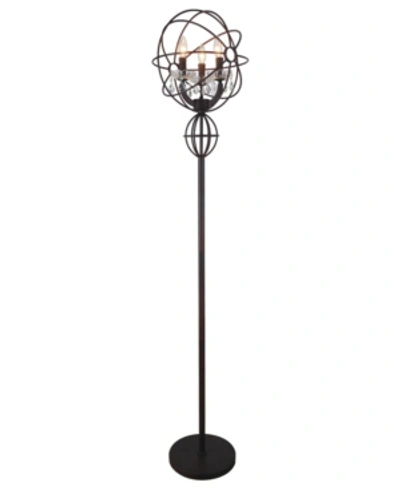 Cwi Lighting Campechia 3 Light Floor Lamp In Brown