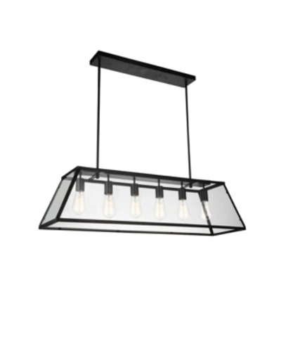 Cwi Lighting Alyson 6 Light Chandelier In Black