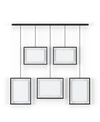Umbra Exhibit 26" X 27.3" Multi Picture Frame Photo Display, Set Of 5 In Black