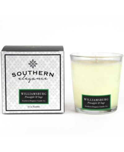 Southern Elegance Candle Company Williamsburg Pineapple And Sage Tumbler, 11 oz