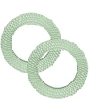 Villeroy & Boch Boston Crystal Buffet Plates, Set Of 2 In Green