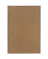 Jhb Design Karavia 1330x Tan 6'7" X 9'6" Outdoor Area Rug In Tan