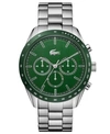 LACOSTE MEN'S BOSTON STAINLESS STEEL BRACELET WATCH 42MM