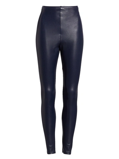 Commando Women's Perfect Faux-leather Leggings In Navy