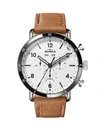 SHINOLA MEN'S CANFIELD SPORT STAINLESS STEEL & LEATHER WATCH,400010475495
