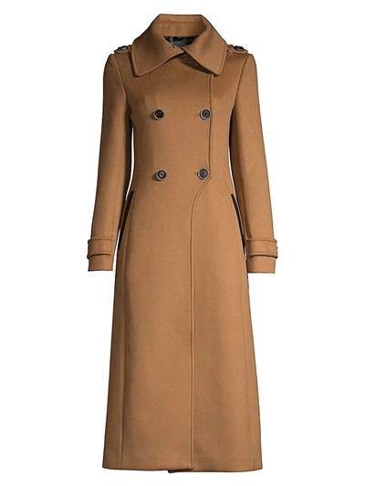 Mackage Women's Elodie Double-breasted Wool Coat In Camel