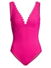 KARLA COLLETTO SWIM INES PLUNGING ONE-PIECE SWIMSUIT,400011722637
