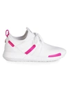 Moncler Women's Meline Mixed-media Sneakers In White