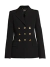 GIVENCHY WOMEN'S STRUCTURED MIXED BUTTON WOOL JACKET,0400011657339