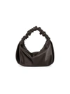 Alexander Wang Mini Scrunchie Satin Bag In Black