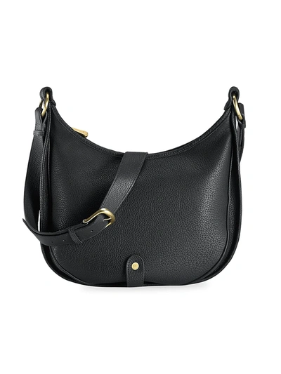 Gigi New York Lauren Medium Saddle Bag In Black