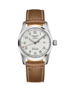LONGINES MEN'S LONGINES SPIRIT 40MM AUTOMATIC STAINLESS STEEL LEATHER-STRAP WATCH,400013091607