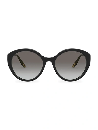 Prada Catwalk 55mm Pantos Sunglasses In Black