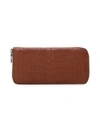 GRACE CROCODILE LEATHER CONTINENTAL WALLET,400013112812