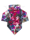 BINDYA FLORAL-PRINT FACE MASK SCARF,400013144514