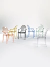 KARTELL TWO-PIECE LOUIS GHOST ARMCHAIRS,400093958943
