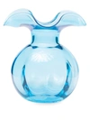 Vietri Hibiscus Glass Clear Bud Vase In Aqua