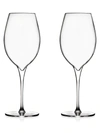Nambe Vie Set Of Two Pinot Grigio Glasses In White