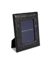 Ralph Lauren Adrienne Leather Picture Frame In Black