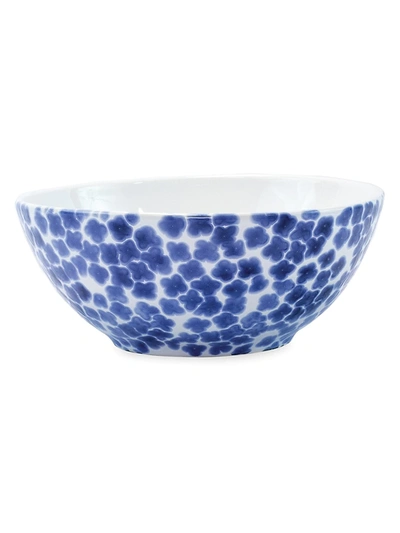 Vietri Viva Santorini Small Flower Serving Bowl In Blue