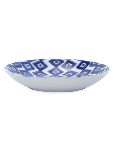 Vietri Viva Santorini Ceramic Diamond Pasta Bowl In Blue