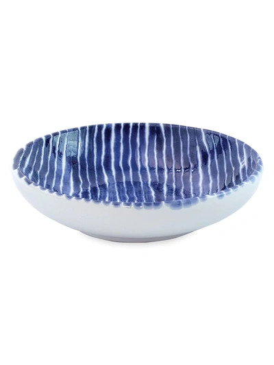 Vietri Viva Santorini Striped Condiment Bowl In Blue