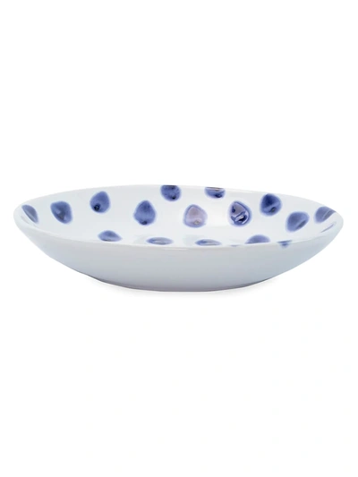 Vietri Viva Santorini Ceramic Dot Pasta Bowl In Blue