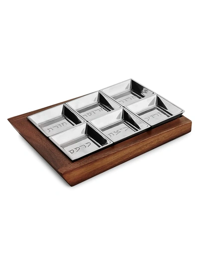 Nambe Geo Seder Plate In Silver