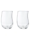 Georg Jensen Two-pack Transparent Cobra Tall Tumblers In Clear