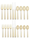 KATE SPADE MALMO 20-PIECE GOLDPLATED STAINLESS STEEL FLATWARE SET,0400012419267