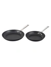 LE CREUSET SET OF TWO TOUGHENED NONSTICK PRO FRYING PANS,400012734649