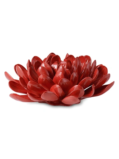 Aerin Crimson Dahlia Porcelain Flower