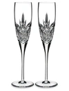 WATERFORD 2-PIECE LOVE CHAMPAGNE TOASTING FLUTE SET,400013343927