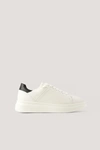 NA-KD CONTRAST COUNTER TRAINERS WHITE