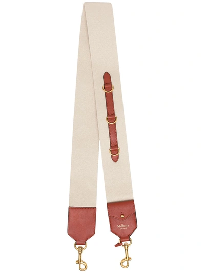 Mulberry Personalised Webbing Strap In Neutrals
