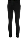 Frame 'le Skinny De Jeanne' Stretch Jeans In Black