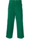 GUCCI CAT-EMBROIDERED WIDE-LEG TROUSERS