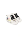 DOLCE & GABBANA SCRIBBLE-PRINT SNEAKERS