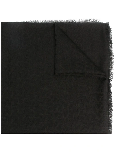 Zadig & Voltaire Glenn Logo Scarf In Black