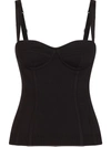 DOLCE & GABBANA BUSTIER TOP WITH SWEETHEART NECKLINE