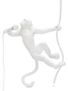 Seletti Monkey With Rope Lamp In White